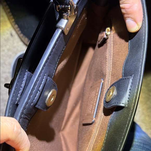 Coach Signature Brown and Black Satchel - Picture 6 of 7